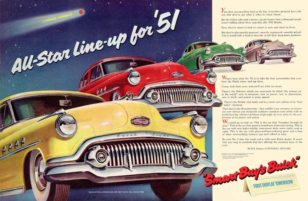 1951 Buick Auto Advertising